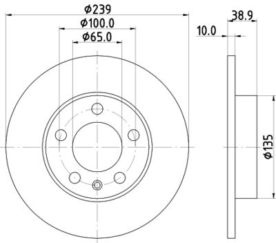 MDC1282 MINTEX Тормозной диск