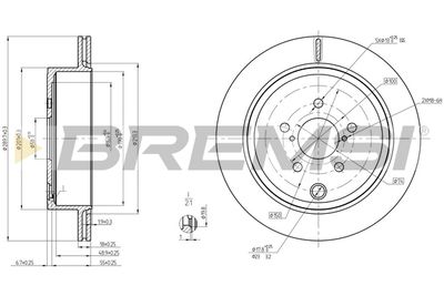 CD8141V BREMSI Тормозной диск