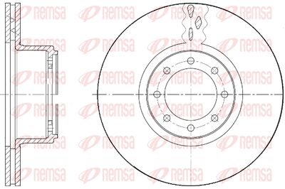 6167310 REMSA Тормозной диск
