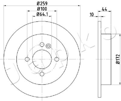610132 JAPKO Тормозной диск