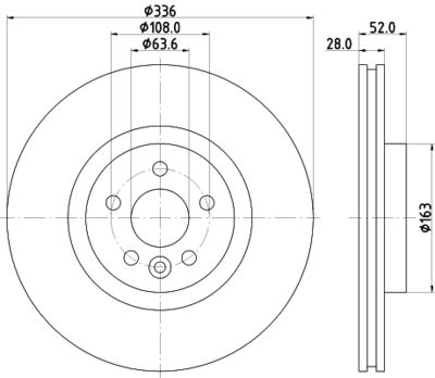 8DD355119131 HELLA PAGID Тормозной диск