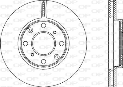 BDA191920 OPEN PARTS Тормозной диск