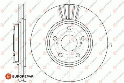 1667867780 EUROREPAR Тормозной диск