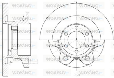 D650000 WOKING Тормозной диск