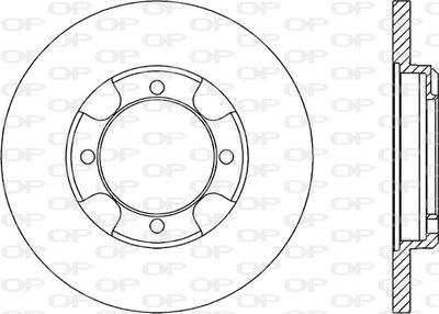 BDR134710 OPEN PARTS Тормозной диск