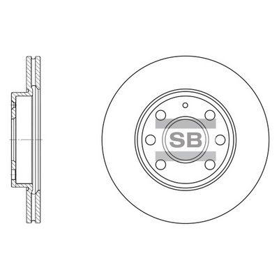 SD5102 Hi-Q Тормозной диск