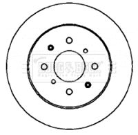 BBD4398 BORG & BECK Тормозной диск