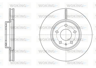 D6160510 WOKING Тормозной диск