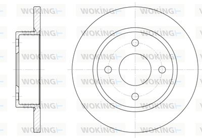 D604700 WOKING Тормозной диск