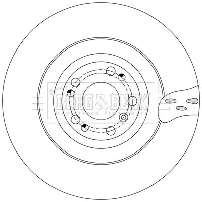 BBD6224S BORG & BECK Тормозной диск