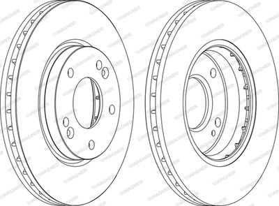 WGR12391 WAGNER Тормозной диск