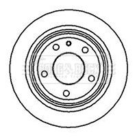 BBD4422 BORG & BECK Тормозной диск