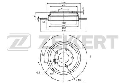 BS5417B ZEKKERT Тормозной диск