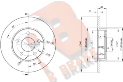 78RBD21437 R BRAKE Тормозной диск