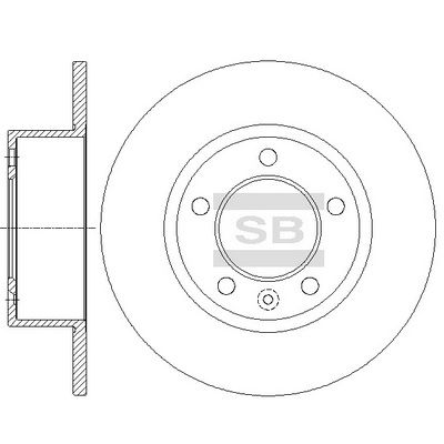 SD3075 Hi-Q Тормозной диск