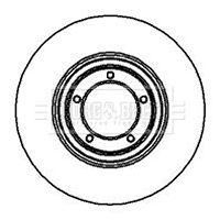 BBD4632 BORG & BECK Тормозной диск