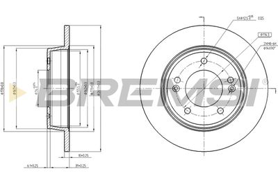 CD8193S BREMSI Тормозной диск