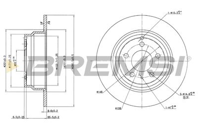 CD6552S BREMSI Тормозной диск