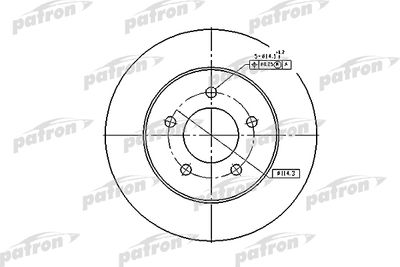 PBD2678 PATRON Тормозной диск