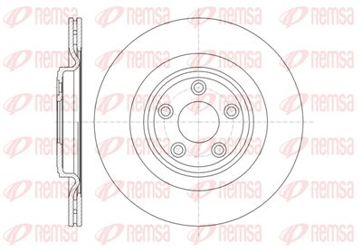 6137510 REMSA Тормозной диск