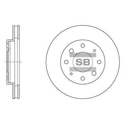 SD1041 Hi-Q Тормозной диск