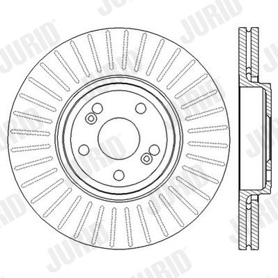 562594JC JURID Тормозной диск