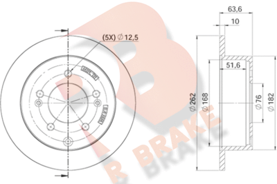 78RBD25169 R BRAKE Тормозной диск