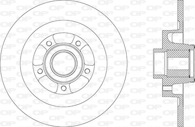 BDA287030 OPEN PARTS Тормозной диск