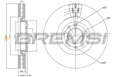 CD7114V BREMSI Тормозной диск