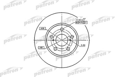 PBD2683 PATRON Тормозной диск