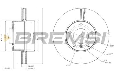 CD7891V BREMSI Тормозной диск