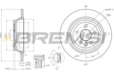 CD8607S BREMSI Тормозной диск