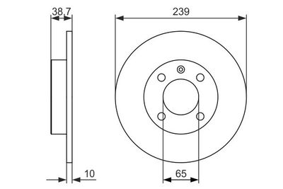 0986479824 BOSCH Тормозной диск