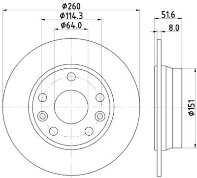 ND2077K NISSHINBO Тормозной диск