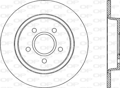 BDA203010 OPEN PARTS Тормозной диск