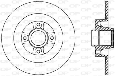 BDR242710 OPEN PARTS Тормозной диск