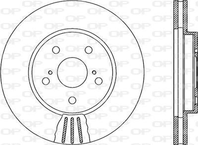 BDA198220 OPEN PARTS Тормозной диск