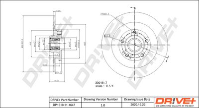 DP1010111647 Dr!ve+ Тормозной диск