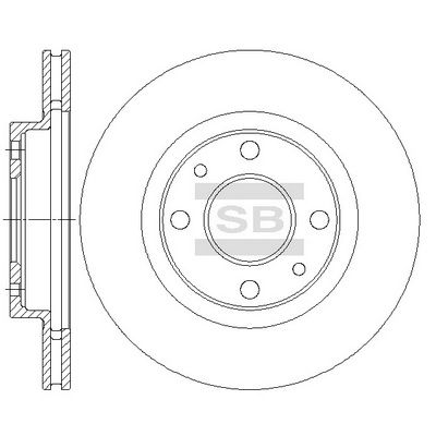 SD5802 Hi-Q Тормозной диск