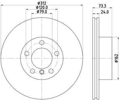 PCD16922 DON Тормозной диск