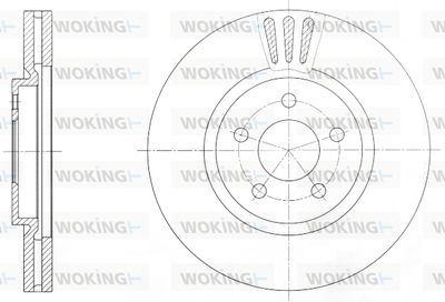 D6137010 WOKING Тормозной диск
