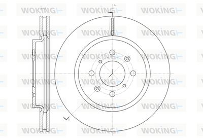 D6148210 WOKING Тормозной диск