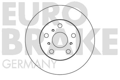 5815204516 EUROBRAKE Тормозной диск