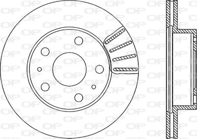 BDA115220 OPEN PARTS Тормозной диск