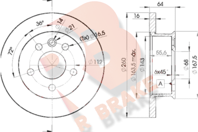 78RBD23013 R BRAKE Тормозной диск