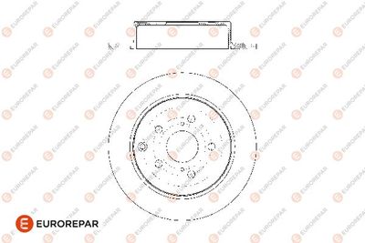 1676009080 EUROREPAR Тормозной диск