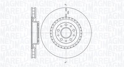 361302040534 MAGNETI MARELLI Тормозной диск