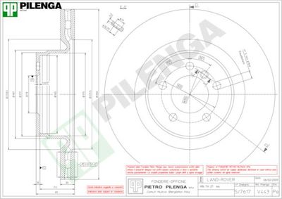 V443 PILENGA Тормозной диск