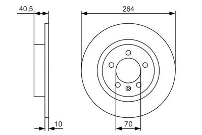 0986479S88 BOSCH Тормозной диск