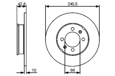 0986479478 BOSCH Тормозной диск